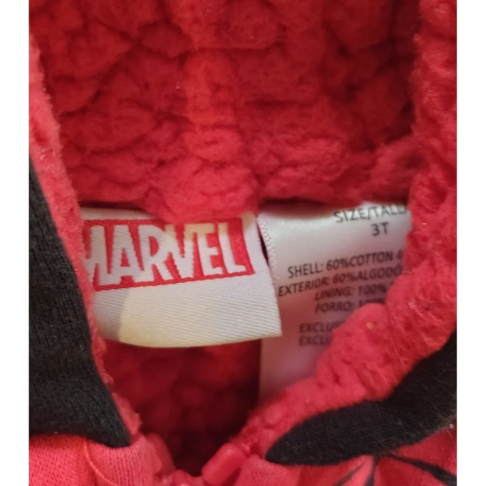 Toddler Marvel Hoodie Jacket Lot 2 Size 3T Spider-Man Avengers Zip Up Boys